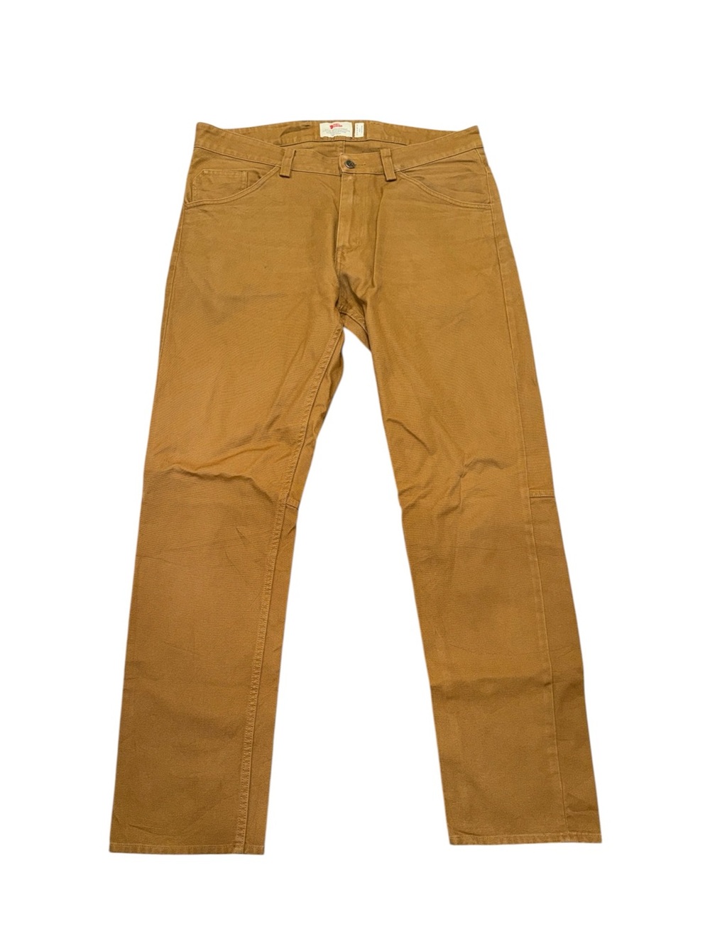 Fjallraven Greenland Jeans Men's Size 33"-34" (fit 36x42) Duck Brown Canvas Logo